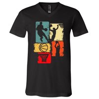 Basketball Player Bball Coach Fan Baller Sports V-Neck T-Shirt