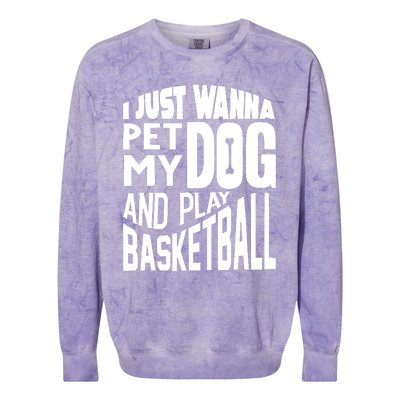 Basketball Player Basketball Lover Colorblast Crewneck Sweatshirt