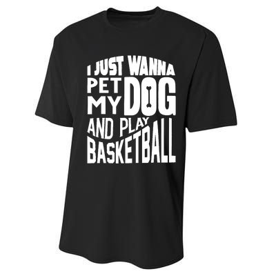 Basketball Player Basketball Lover Performance Sprint T-Shirt