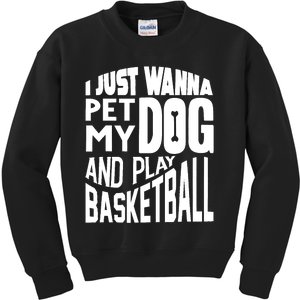 Basketball Player Basketball Lover Kids Sweatshirt