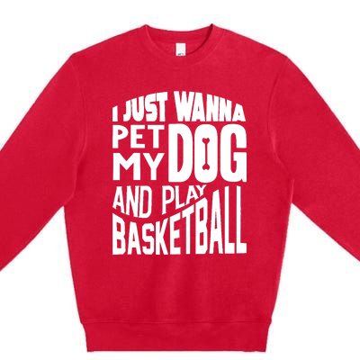 Basketball Player Basketball Lover Premium Crewneck Sweatshirt