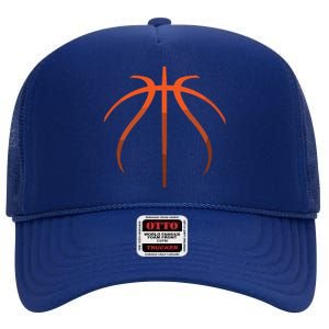 Basketball Player Basketballer Sports Graphic High Crown Mesh Back Trucker Hat