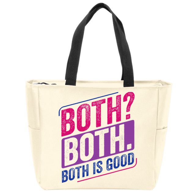 Bi Pride Bisexual Bisexuality Bi Flag Zip Tote Bag