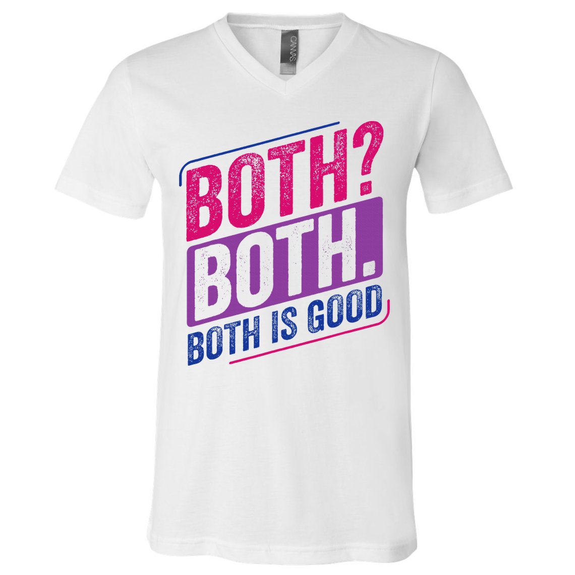 Bi Pride Bisexual Bisexuality Bi Flag V-Neck T-Shirt