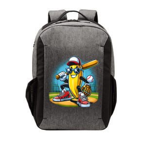 Banana Playing Baseball Funny Fruit Lover Baseball Player Vector Backpack