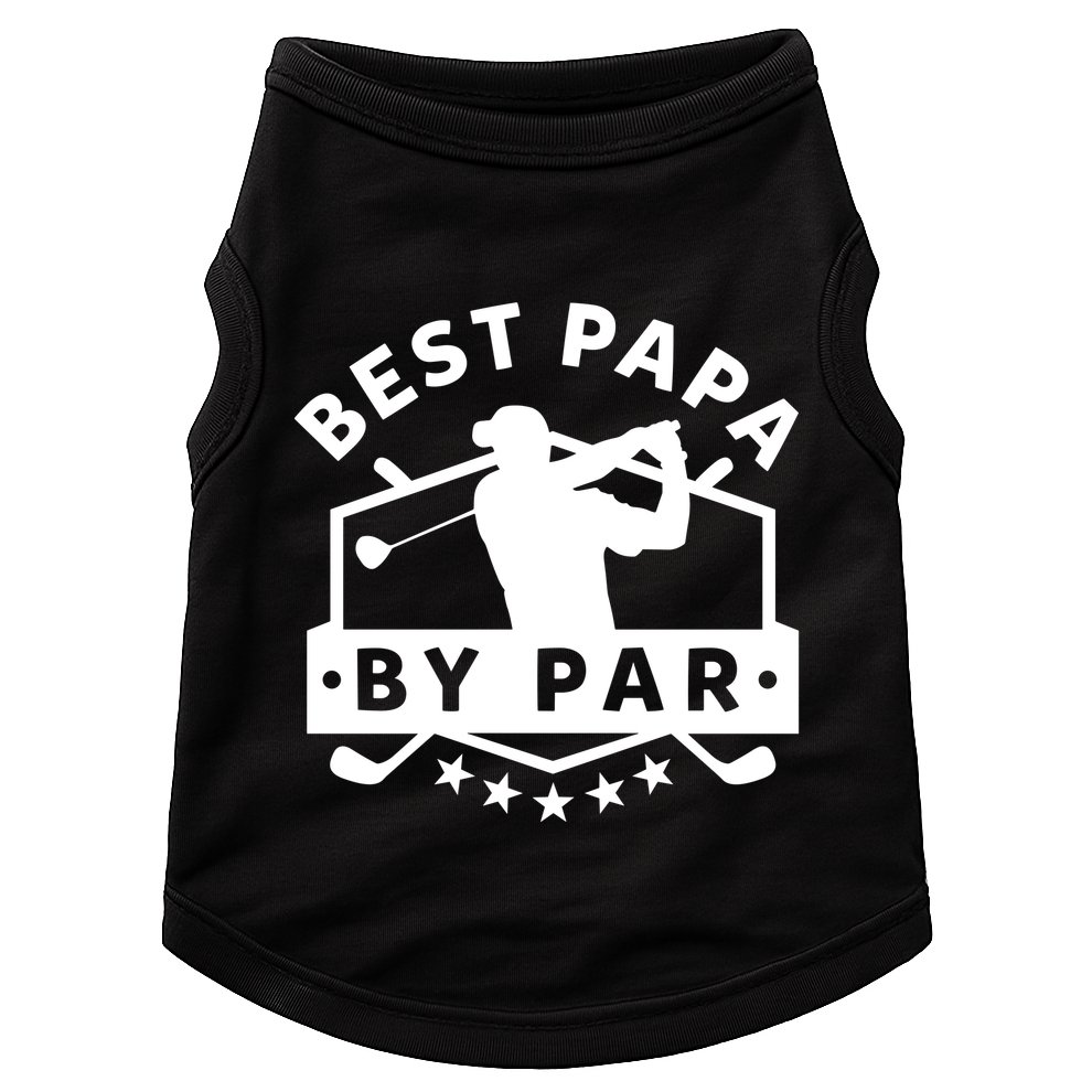 Best Papa By Par Golf Gift Dad Grandpa Gift Funny Gift Doggie Tank