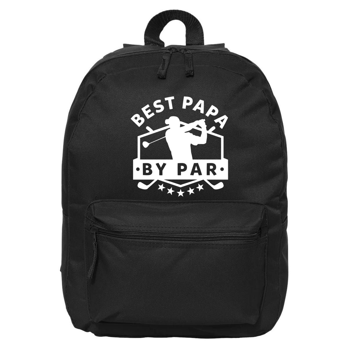 Best Papa By Par Golf Gift Dad Grandpa Gift Funny Gift 16 in Basic Backpack