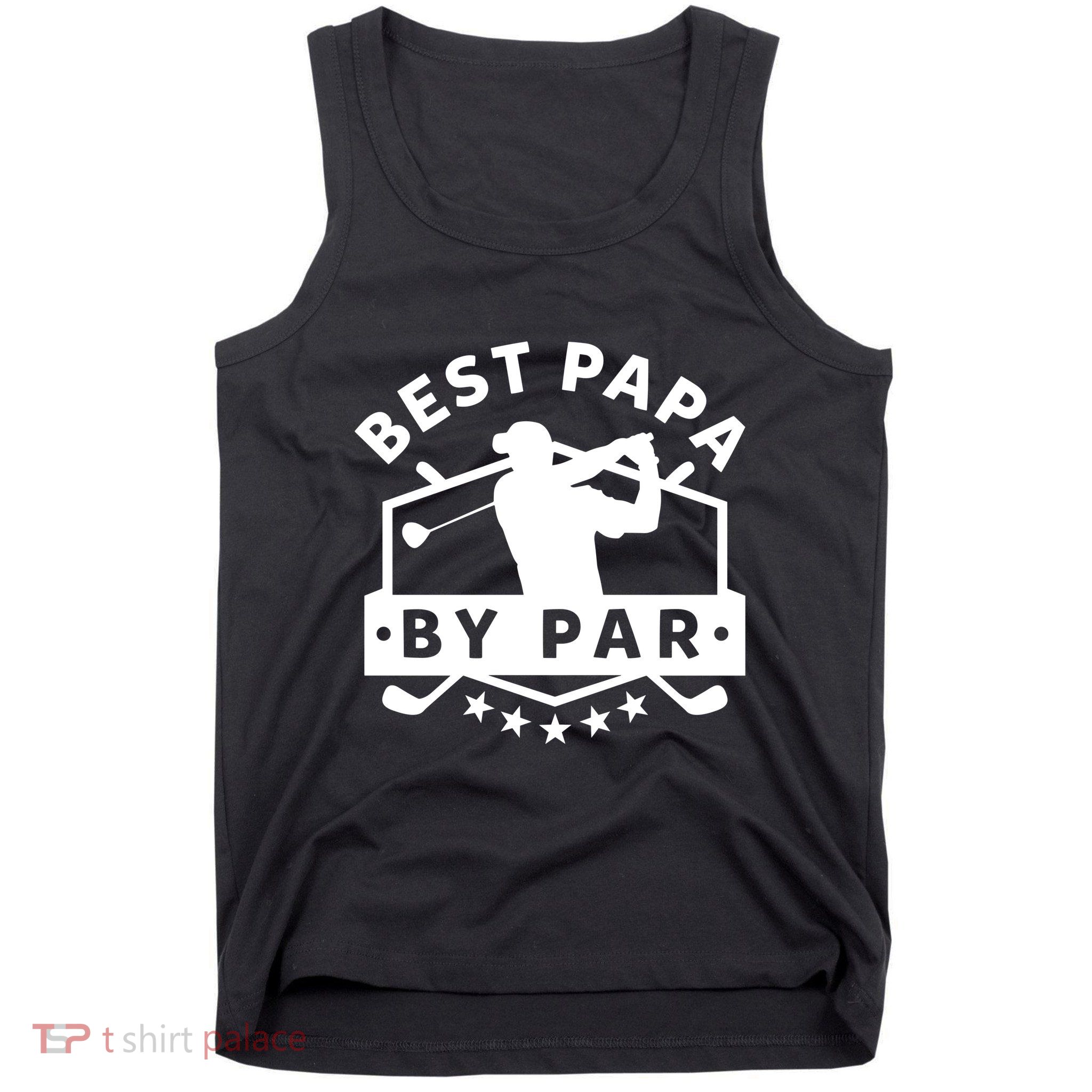 Best Papa By Par Golf Gift Dad Grandpa Gift Funny Gift Tank Top