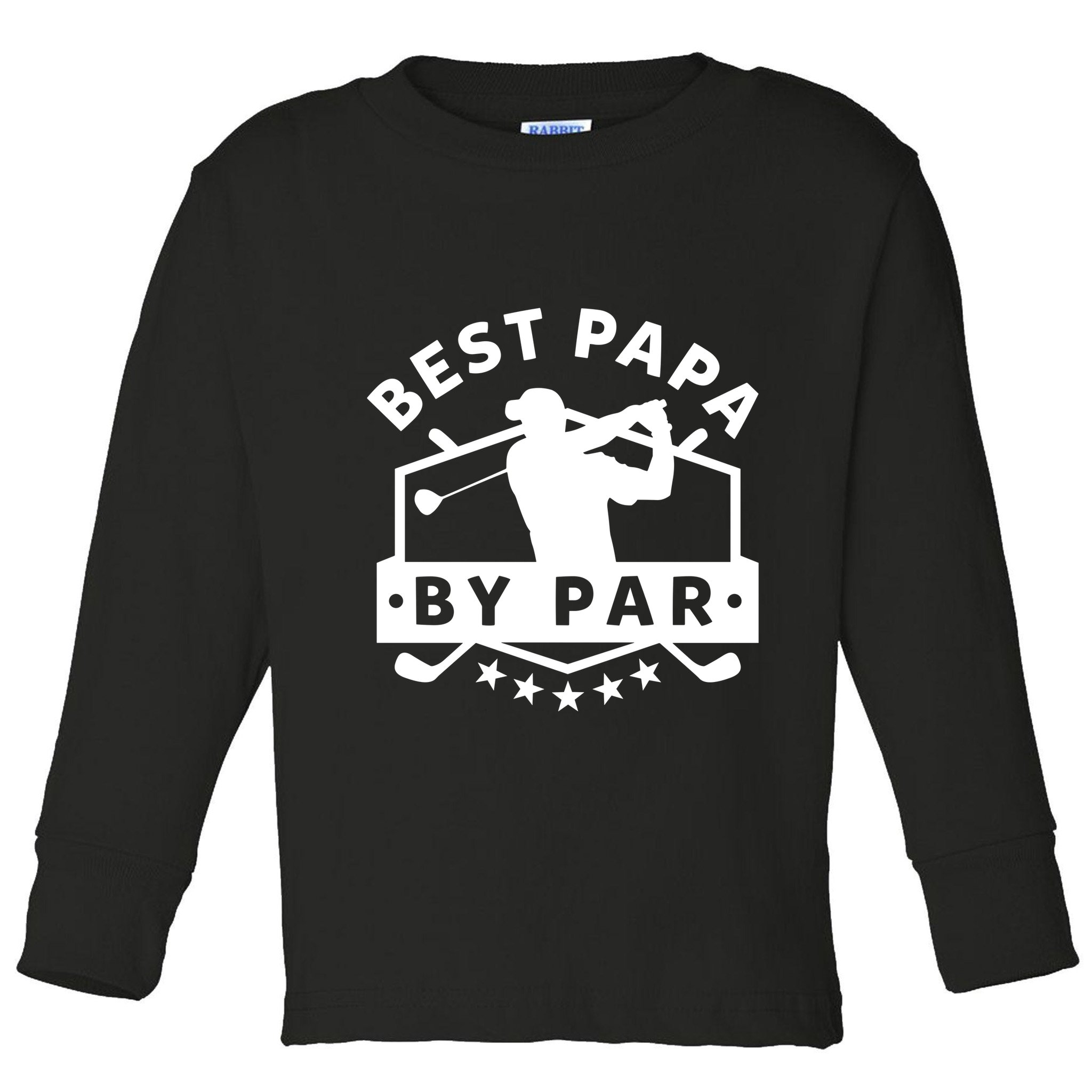 Best Papa By Par Golf Gift Dad Grandpa Gift Funny Gift Toddler Long Sleeve Shirt