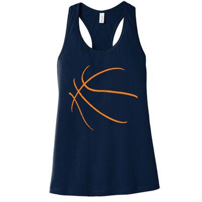 Basketball Player Basketballer Sports Graphic Women's Racerback Tank