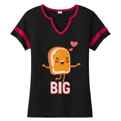 Big Peanut Butter PB&J Sorority Reveal Set Big Sister Ladies Halftime Notch Neck Tee