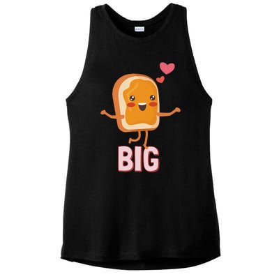 Big Peanut Butter PB&J Sorority Reveal Set Big Sister Ladies PosiCharge Tri-Blend Wicking Tank