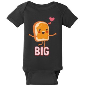 Big Peanut Butter PB&J Sorority Reveal Set Big Sister Baby Bodysuit