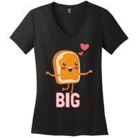 Big Peanut Butter PB&J Sorority Reveal Set Big Sister Women's V-Neck T-Shirt