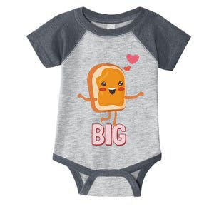 Big Peanut Butter PB&J Sorority Reveal Set Big Sister Infant Baby Jersey Bodysuit