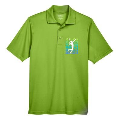 Badminton Player Badminton Funny Gift Men's Origin Performance Pique Polo