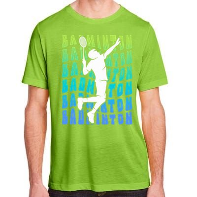 Badminton Player Badminton Funny Gift Adult ChromaSoft Performance T-Shirt