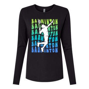 Badminton Player Badminton Funny Gift Womens Cotton Relaxed Long Sleeve T-Shirt