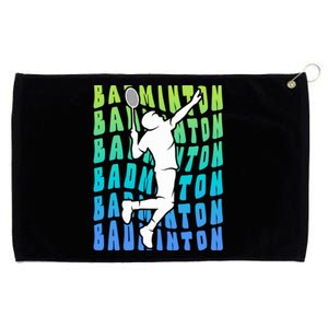 Badminton Player Badminton Funny Gift Grommeted Golf Towel