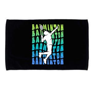 Badminton Player Badminton Funny Gift Microfiber Hand Towel