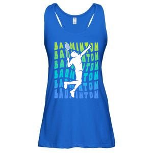 Badminton Player Badminton Funny Gift Ladies Essential Flowy Tank