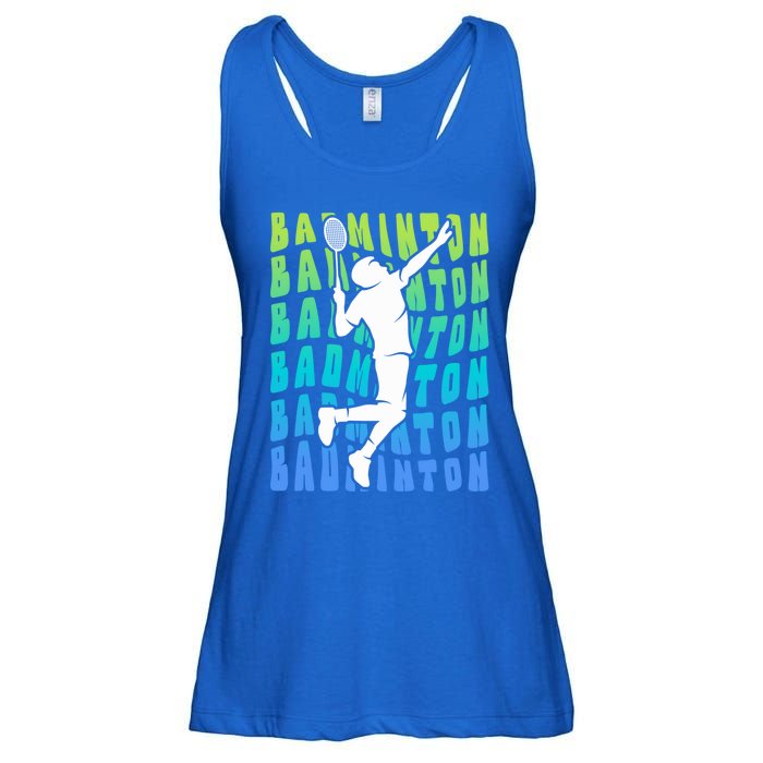 Badminton Player Badminton Funny Gift Ladies Essential Flowy Tank