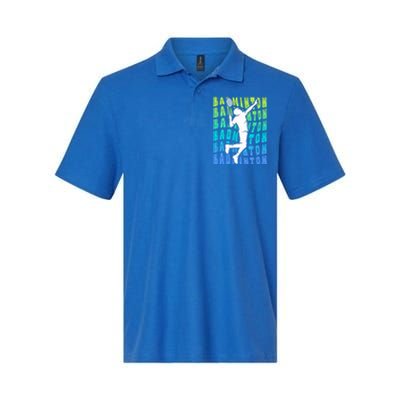 Badminton Player Badminton Funny Gift Softstyle Adult Sport Polo