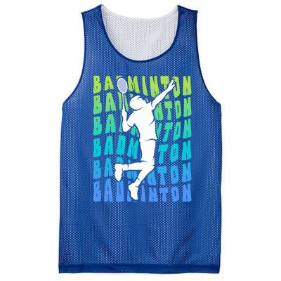 Badminton Player Badminton Funny Gift Mesh Reversible Basketball Jersey Tank