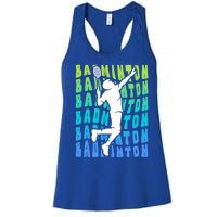 Badminton Player Badminton Funny Gift Women's Racerback Tank