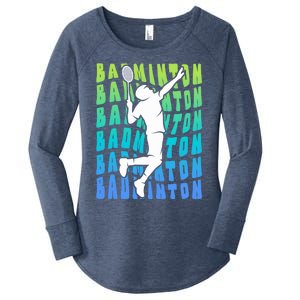 Badminton Player Badminton Funny Gift Women's Perfect Tri Tunic Long Sleeve Shirt