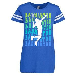 Badminton Player Badminton Funny Gift Enza Ladies Jersey Football T-Shirt