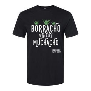 Borracho Pero Buen Muchacho Mexico Saying Softstyle CVC T-Shirt