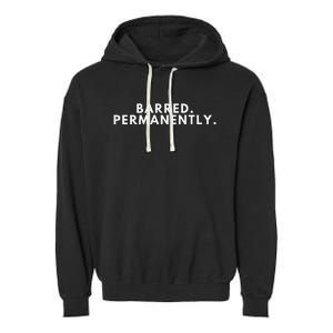 Barred Permanently Garment-Dyed Fleece Hoodie