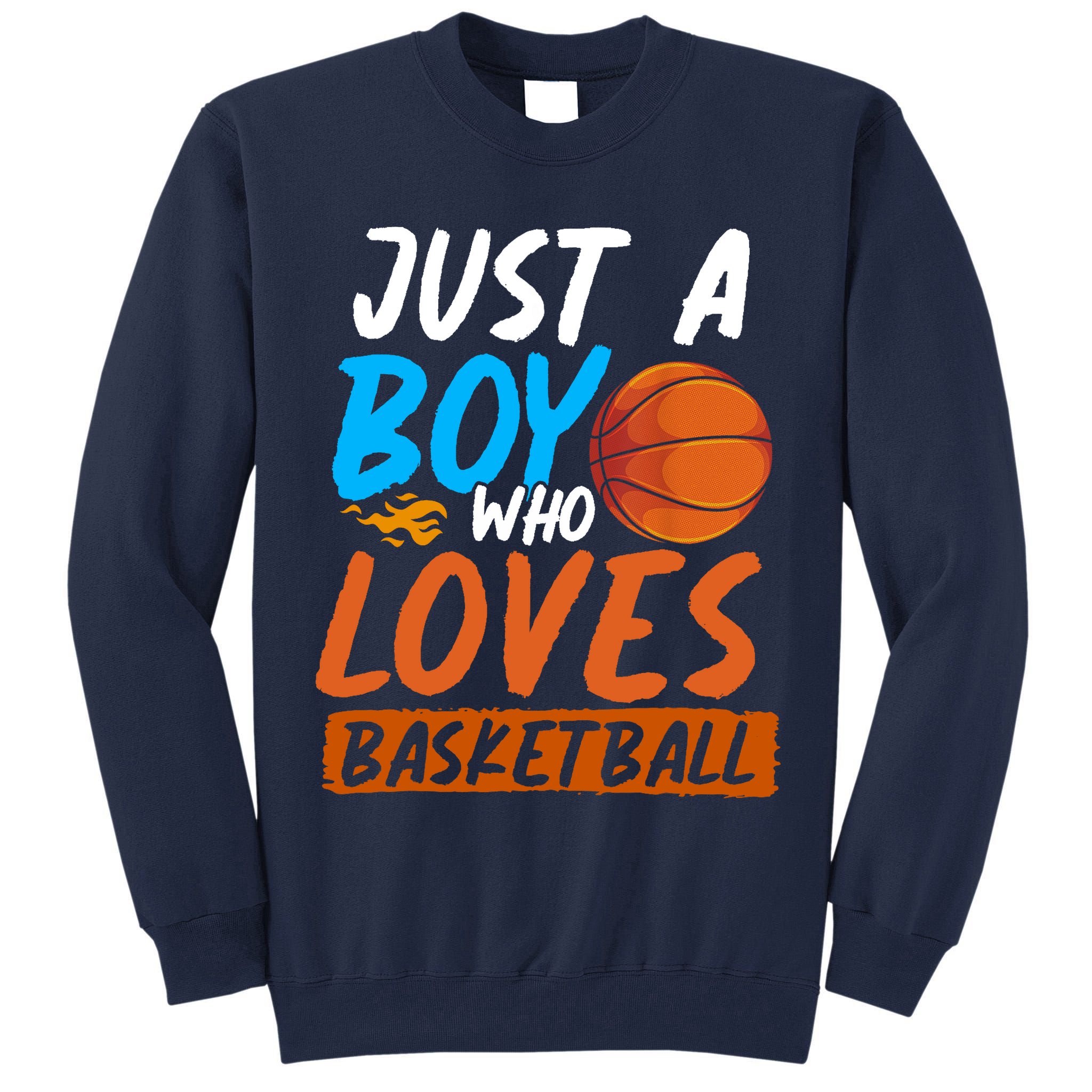 Basketball Player Boy Sport Basketball Lover Basketball Tall Sweatshirt