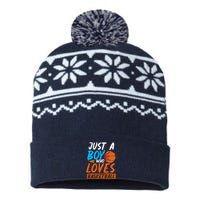 Basketball Player Boy Sport Basketball Lover Basketball USA-Made Snowflake Beanie