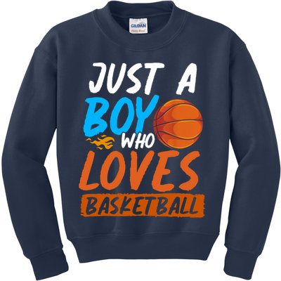 Basketball Player Boy Sport Basketball Lover Basketball Kids Sweatshirt
