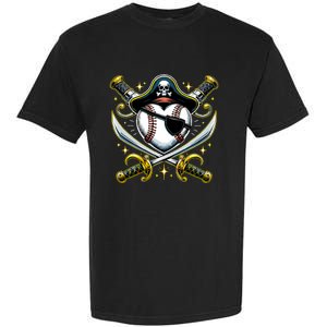 Baseball Pirate Garment-Dyed Heavyweight T-Shirt