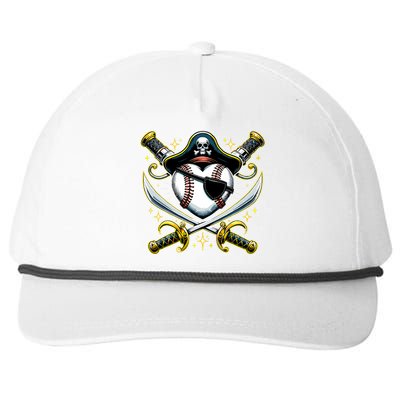 Baseball Pirate Snapback Five-Panel Rope Hat