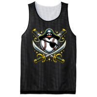 Baseball Pirate Mesh Reversible Basketball Jersey Tank