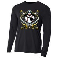 Baseball Pirate Cooling Performance Long Sleeve Crew