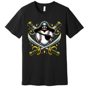 Baseball Pirate Premium T-Shirt