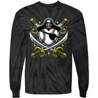 Baseball Pirate Tie-Dye Long Sleeve Shirt