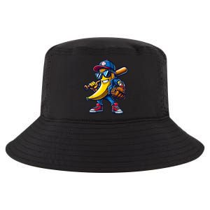 Banana Playing Baseball Fruit Lover Funny Baseball Player Cool Comfort Performance Bucket Hat