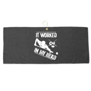 Billiard Player Large Microfiber Waffle Golf Towel