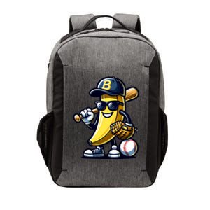 Banana Playing Baseball Fruit Lover Baseball Player Vector Backpack