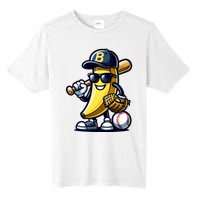 Banana Playing Baseball Fruit Lover Baseball Player Tall Fusion ChromaSoft Performance T-Shirt