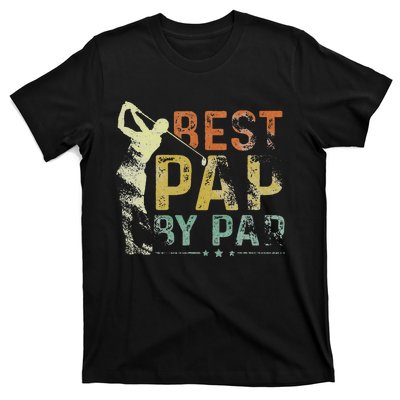 Best Pap By Par Funny Golf Lover Grandpa Golfer Fathers Day T-Shirt