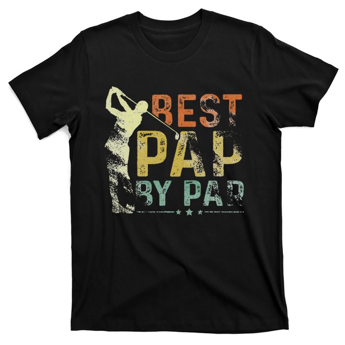 Best Pap By Par Funny Golf Lover Grandpa Golfer Fathers Day T-Shirt