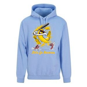 Banana Playing Baseball Fruit Lover Baseball Player Unisex Surf Hoodie