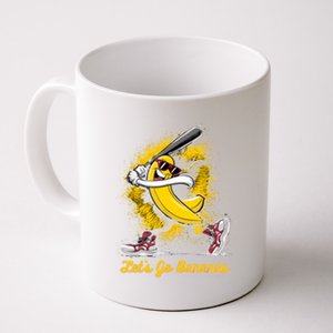 Banana Playing Baseball Fruit Lover Baseball Player Coffee Mug